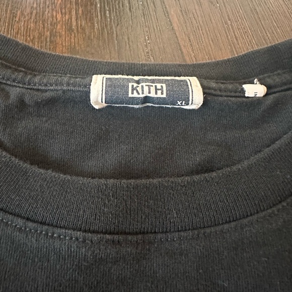 Kith Black Tee with Floral Graphic - Picture 4 of 4